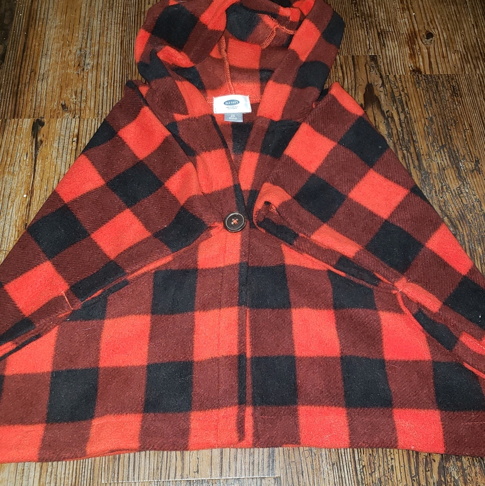Old Navy 4T fleece poncho